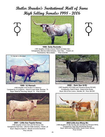 Butler Breeder Sale Hall Of Fame Cattle