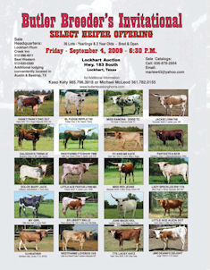 2009 Butler Breeders Heifer Sale Ad